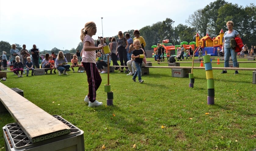 Kinderen in actie op de Kinderspelen. Foto Karin Stronks