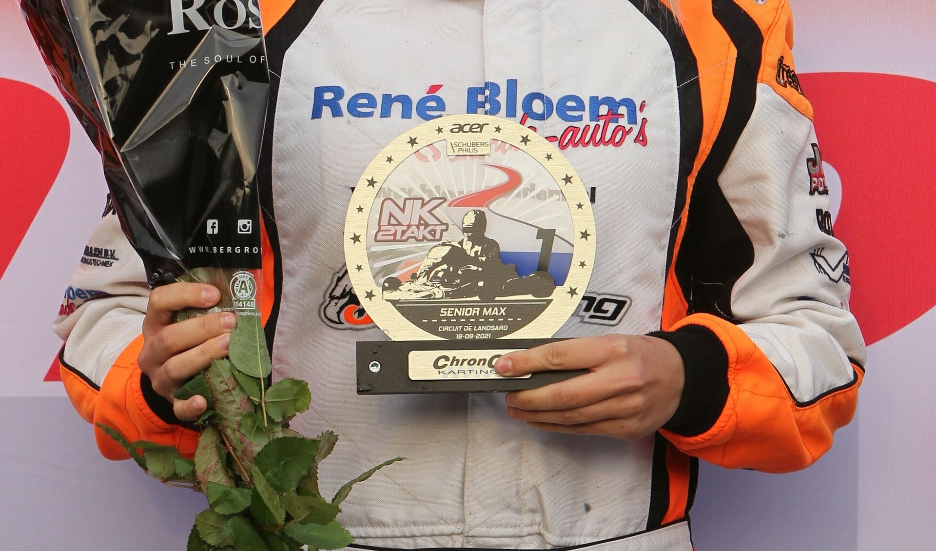 Luna Bloem in de prijzen. Foto: Bas Kaligis/RaceXpress.nl