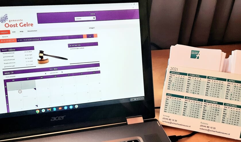<p>De commissie- en gemeenteraadsvergadering van de gemeente Oost Gelre zijn thuis live te volgen. Foto: Kyra Broshuis</p>