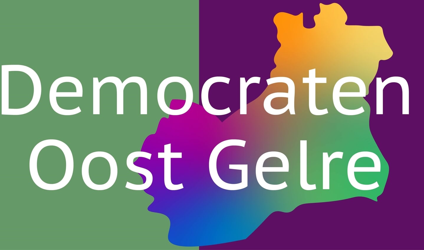 Het nieuwe logo voor de lokale afdeling van D66.
