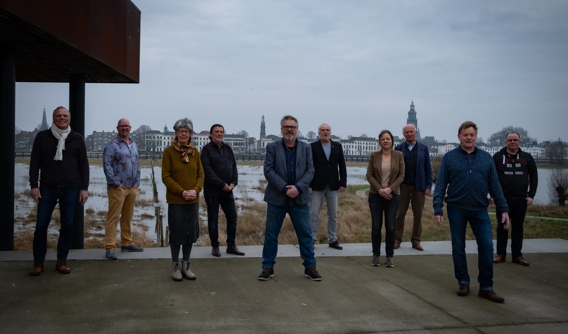 De kandidaten van de Stadspartij Zutphen Warnsveld. Foto: PR