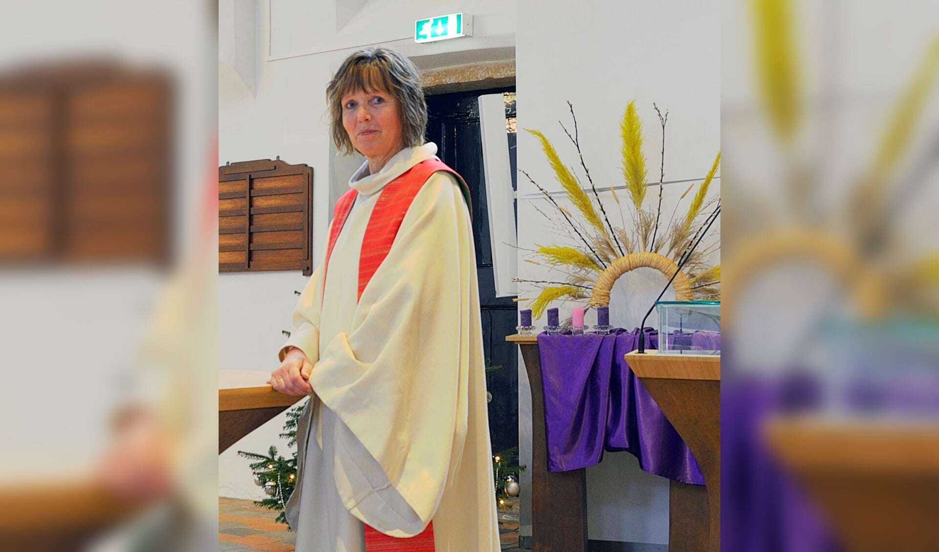 Dominee Anneke de Hoop zal zondag 20 februari officieel aan de gemeente verbonden worden tijdens een intrede dienst in de Ruurlose Dorpskerk. Foto: PR