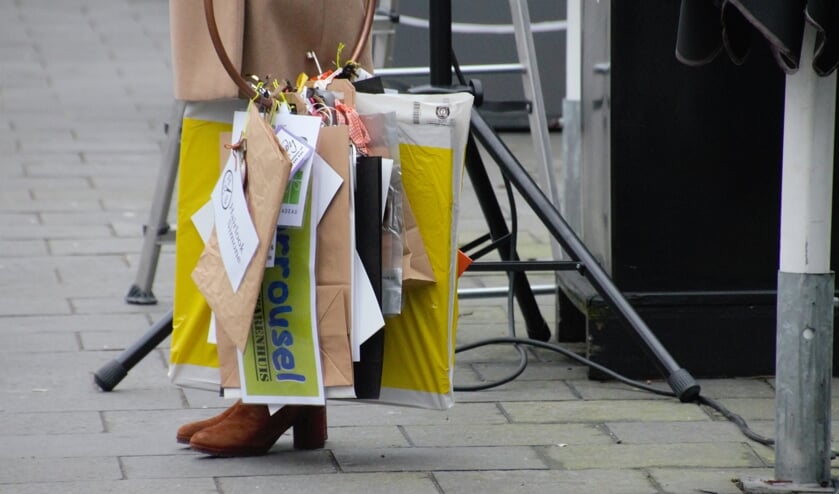 De symbolisch ingeleverde sleutels van de getroffen ondernemers. Foto: Annekée Cuppers