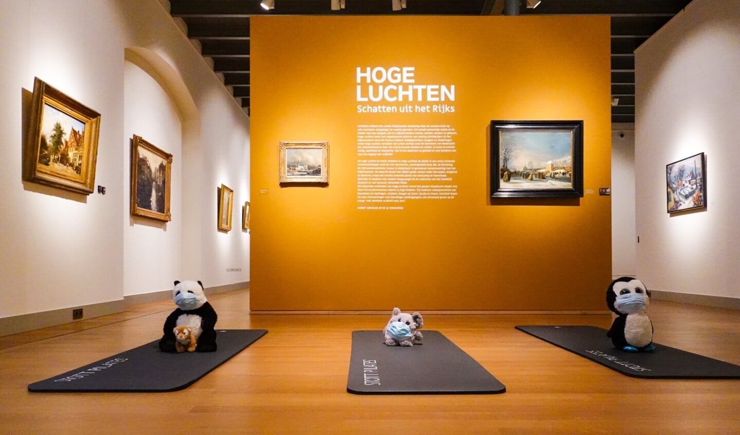 Uit vrees dat handhavers van de gemeente het meteen stilleggen, past Musea Zutphen haar voor zaterdag geplande anti-lockdownactie ‘Museum Gym’ aan. In plaats van zelf mee te doen kunnen sympathisanten nu hun knuffelbeest brengen. Foto: Musea Zutphen