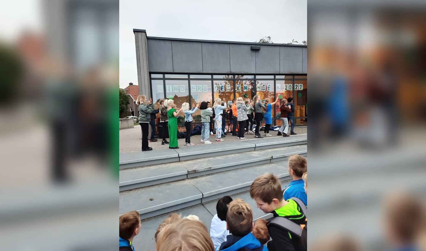 Kinderboekenweek Gi-ga-groen geopend op De Hoge Voorde. Foto: Marije Ribbers