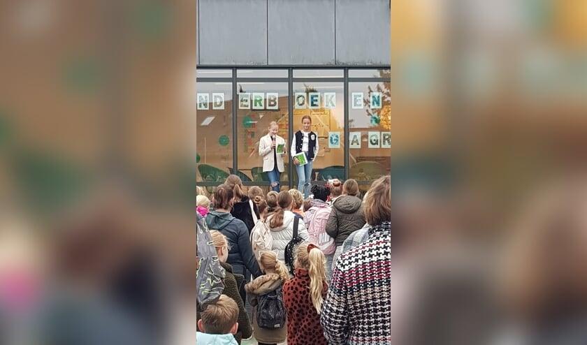 Kinderboekenweek Gi-ga-groen geopend op De Hoge Voorde. Foto: Jordi Bluemink