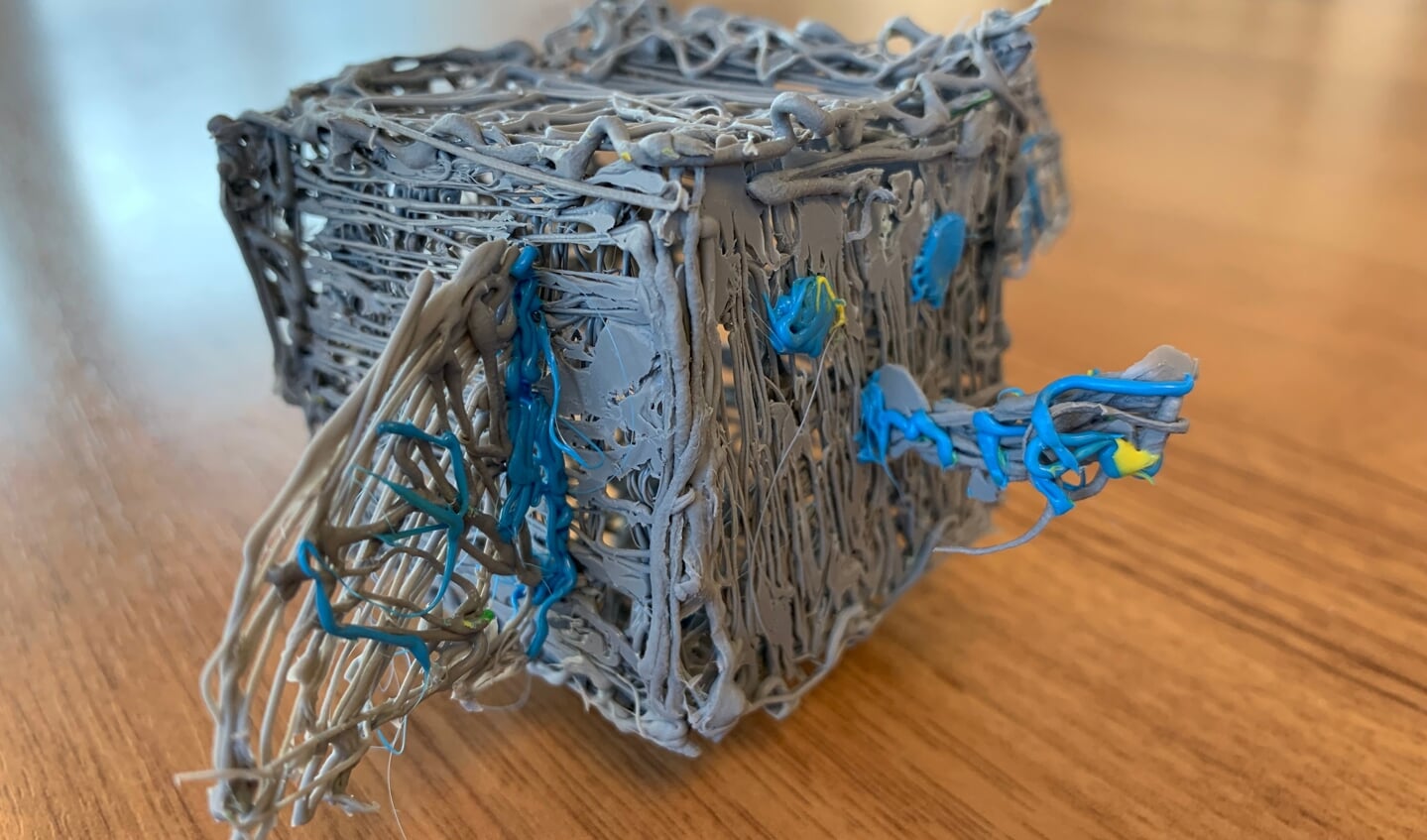 Een van de creaties die met een 3D-pen is gemaakt. Foto: Bibliotheek Oost-Achterhoek