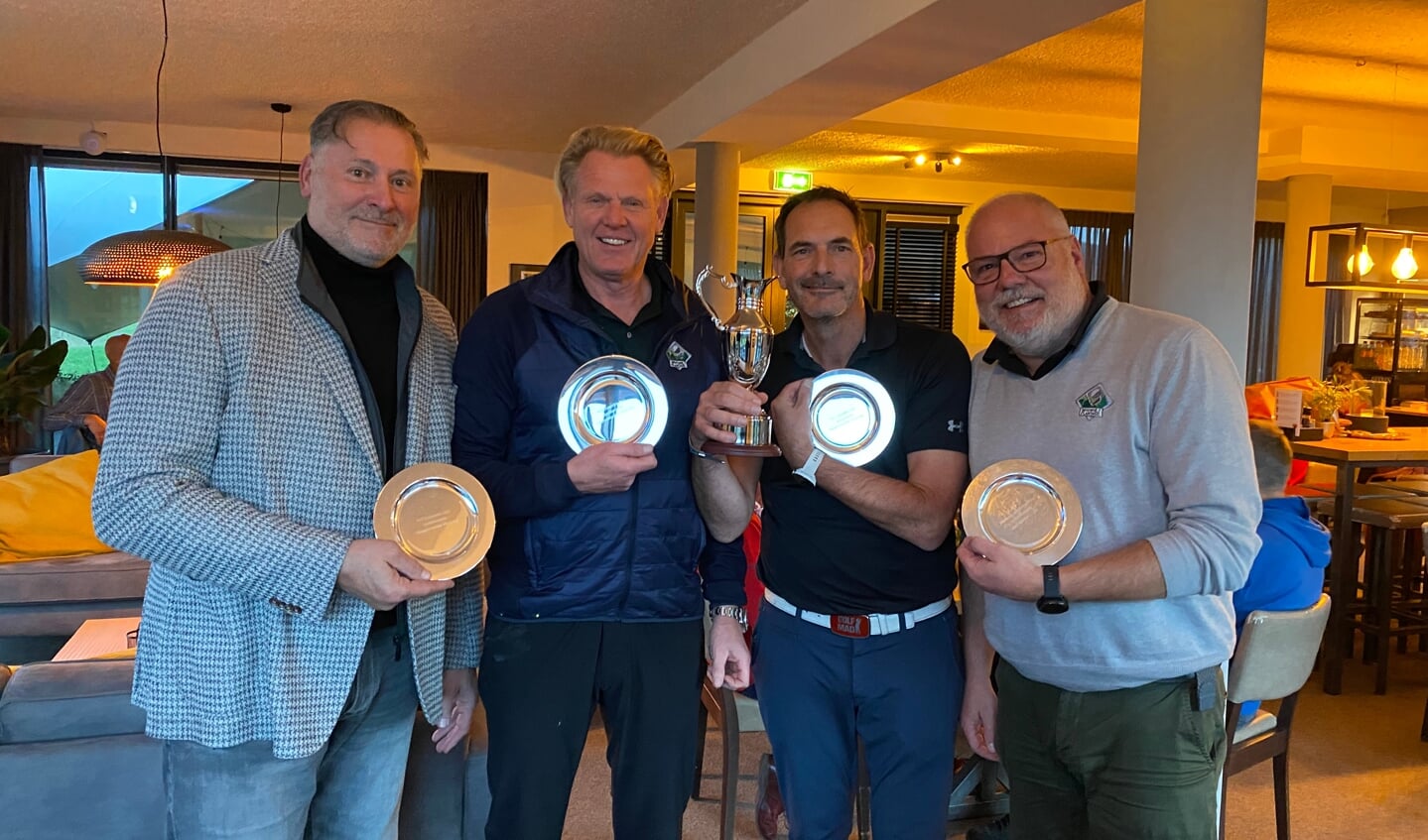 NGF-najaarscompetitie bij de Keppelse Golfclub is gewonnen door het viertal van de Golfclub Wouwse Plantage. Foto: PR