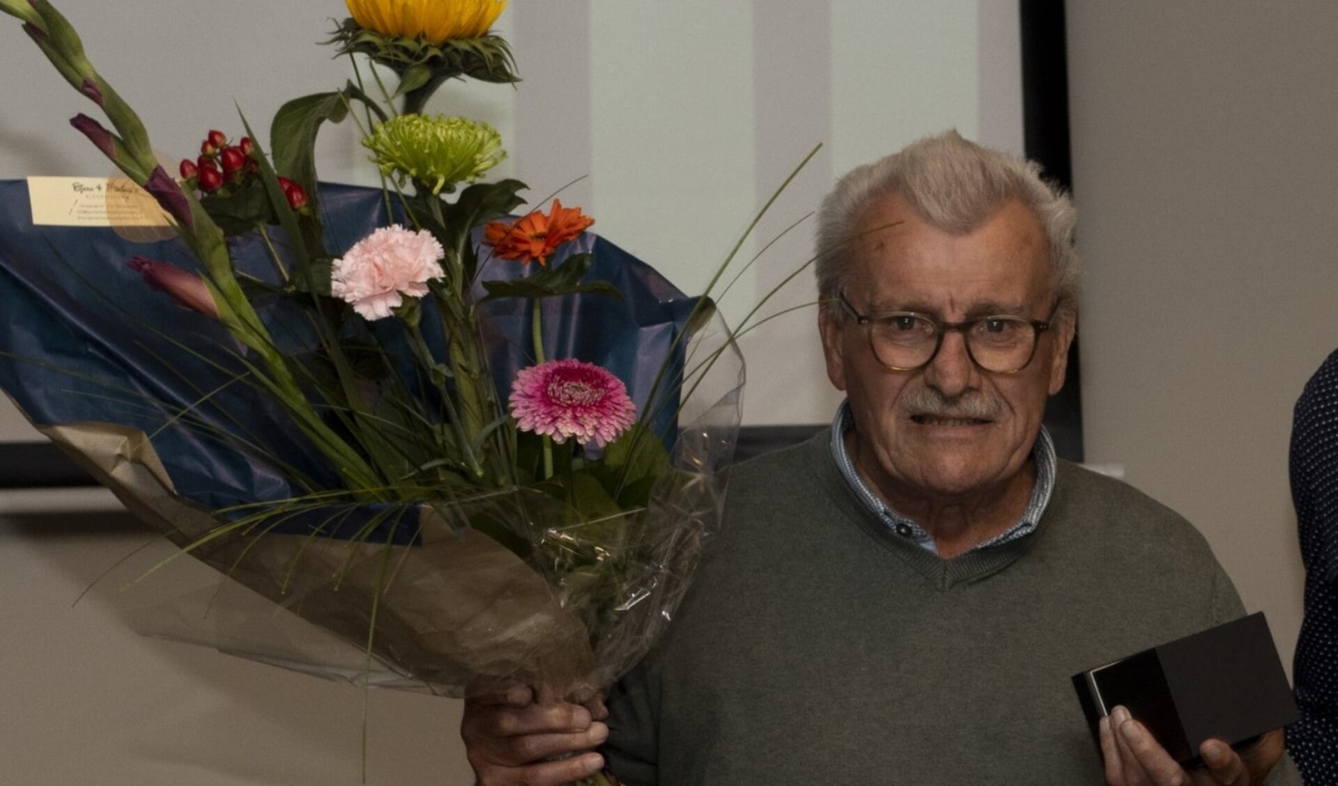  Gerrit Meddeler werd gehuldigd voor zeventig jaar trouw aan FC Eibergen. Foto: PR