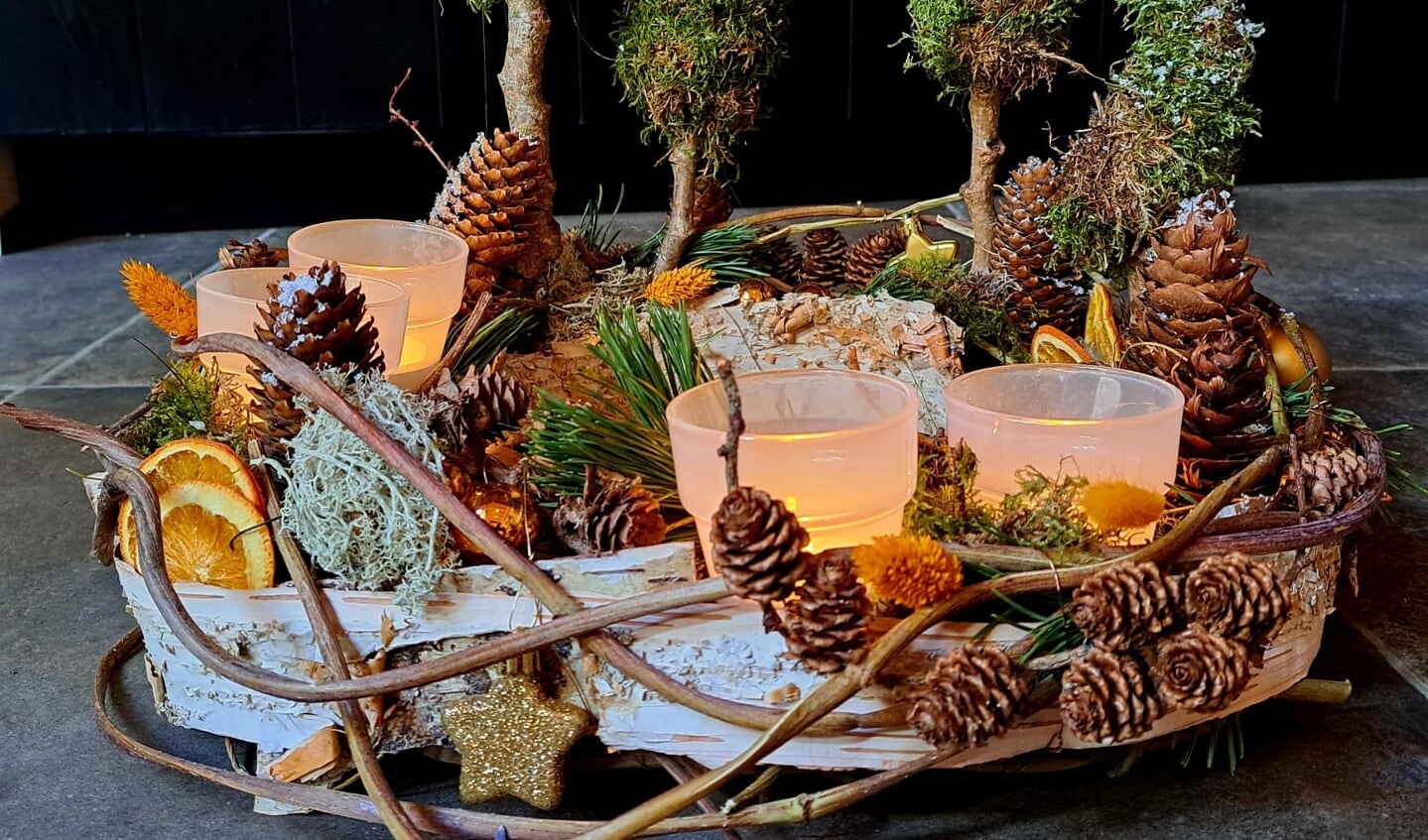 Kok Bloemenservice houdt een kerstshow om allerlei mogelijkheden te laten zien voor de feestdagen. Foto: PR