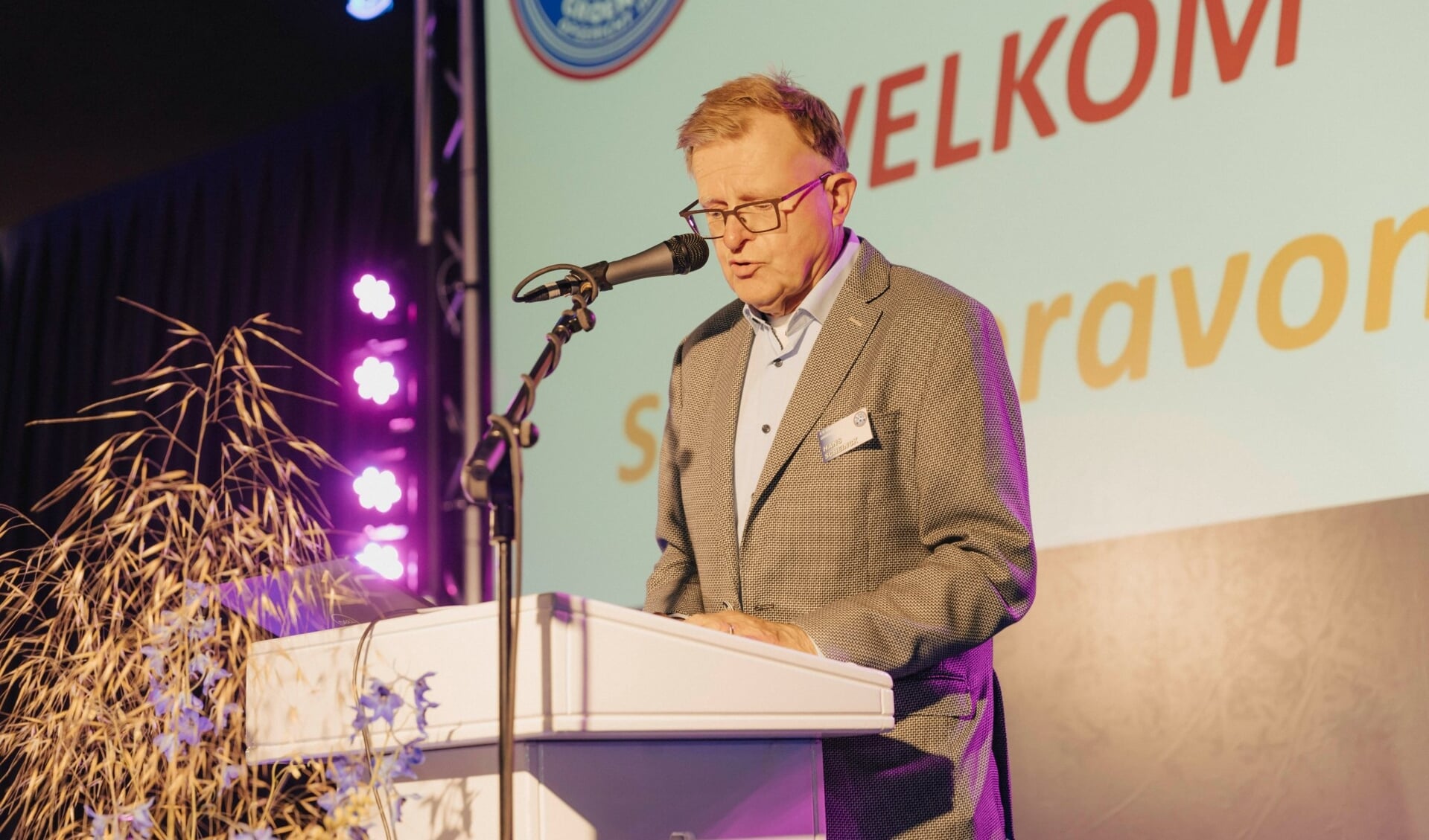 Hans Scheinck tijdens de opening van het Marveld Toernooi afgelopen jaar. Foto: Marveld Toernooi