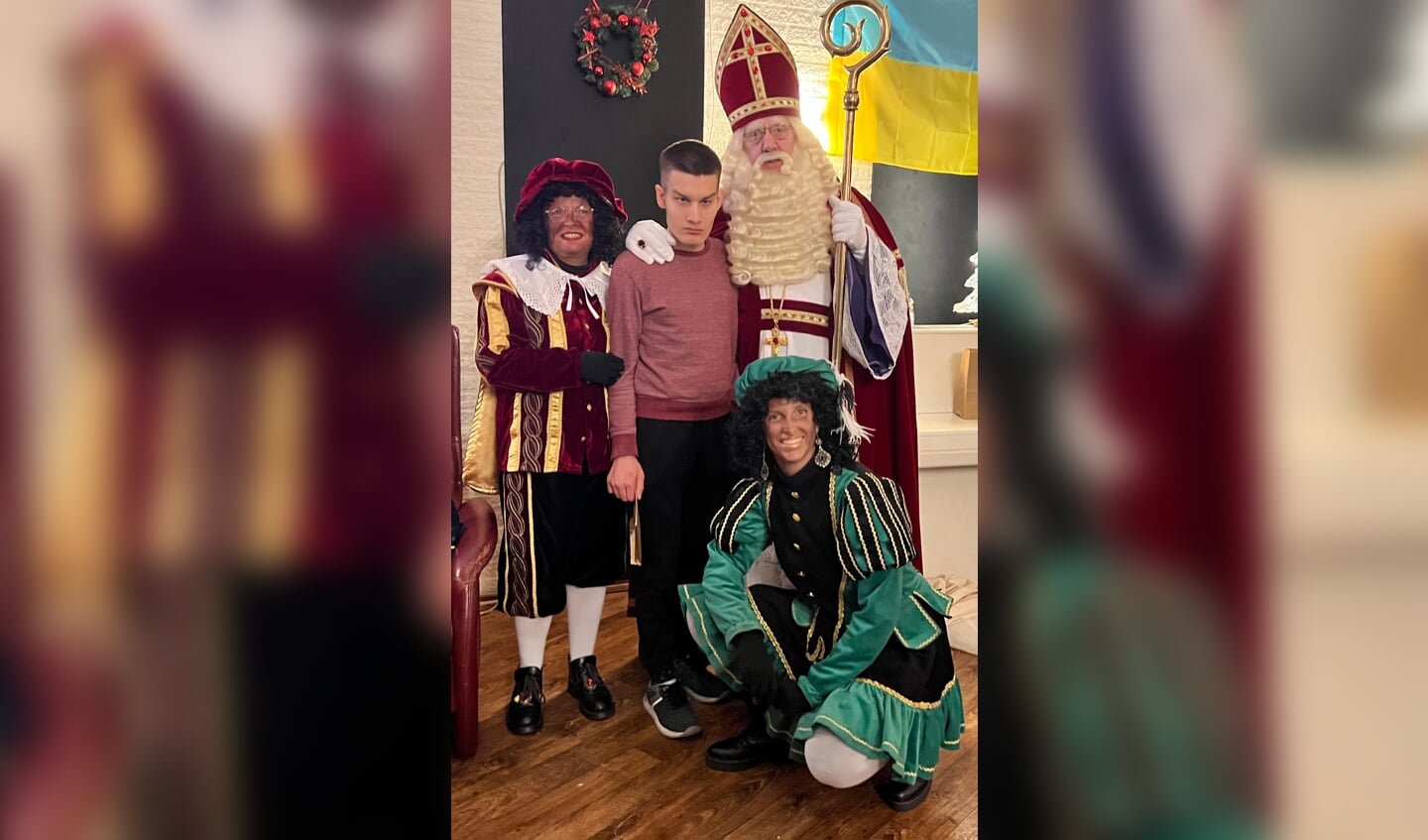 Oekraïne kinderen kregen bezoek van Sinterklaas en de Pieten. Foto: PR WUh