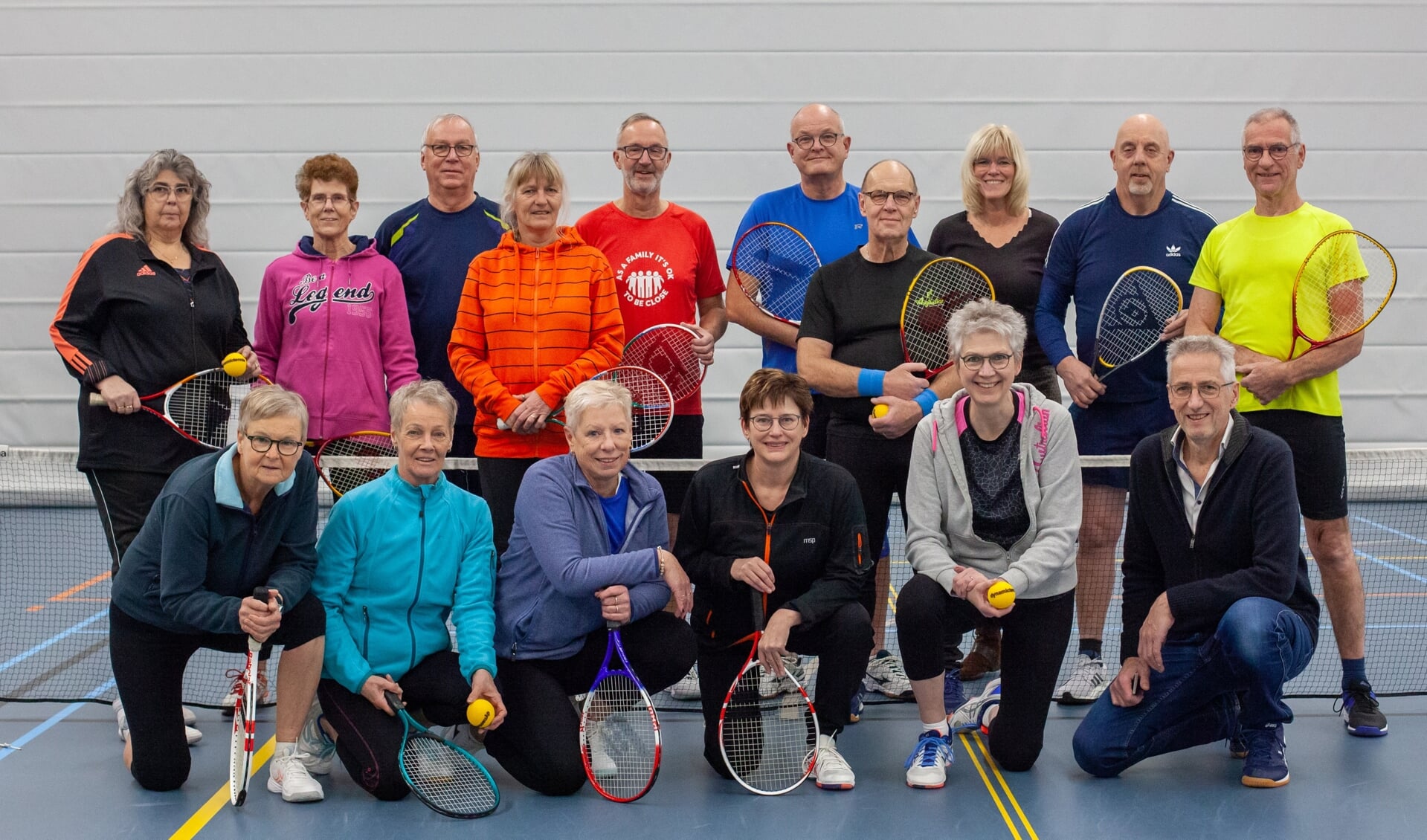 De Varsseveldse Dynamic tennisgroep. Foto: Sanne Heusinkveld