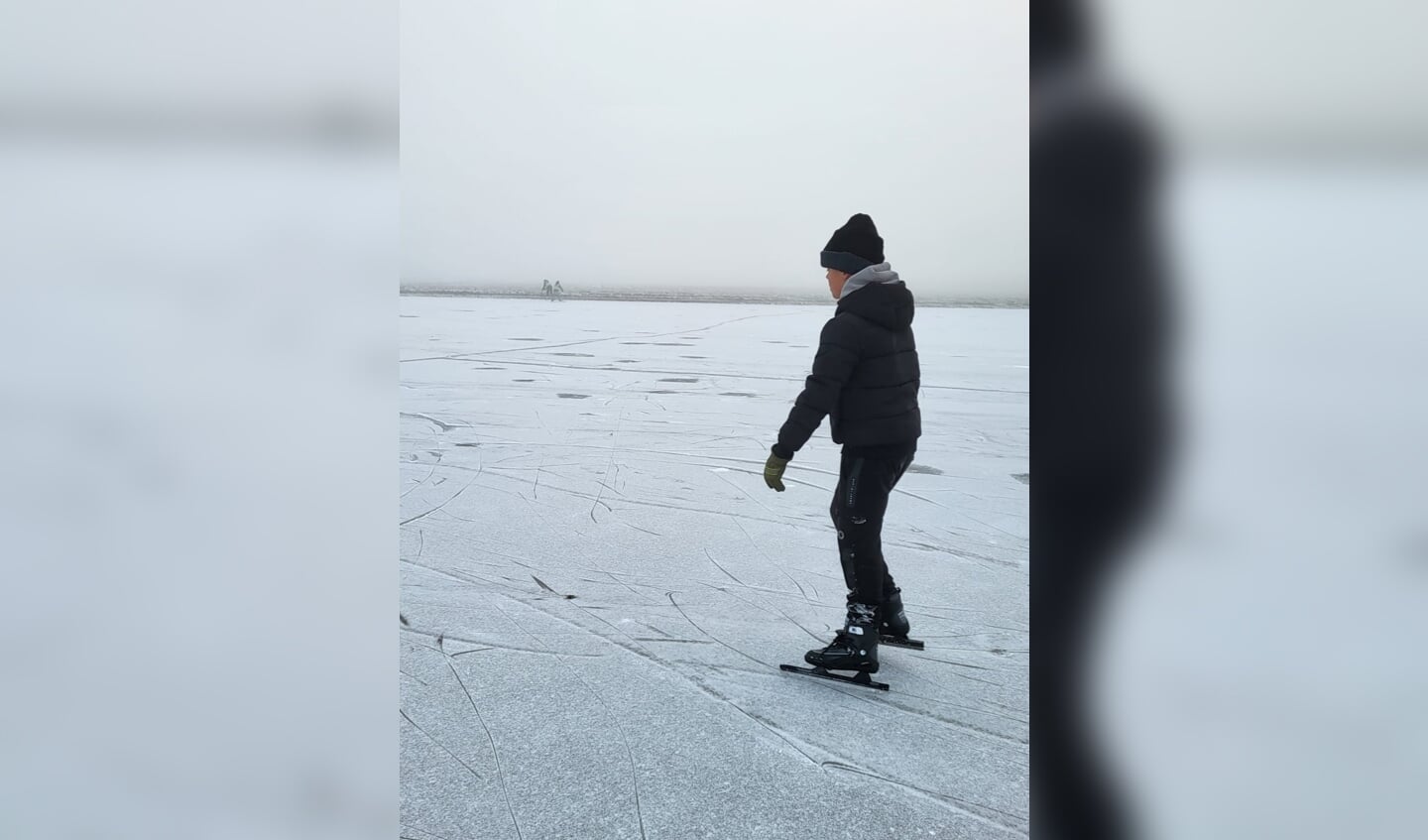 Een fantastische schaatsbaan waar de leerlingen mochten schaatsen. Foto: PR