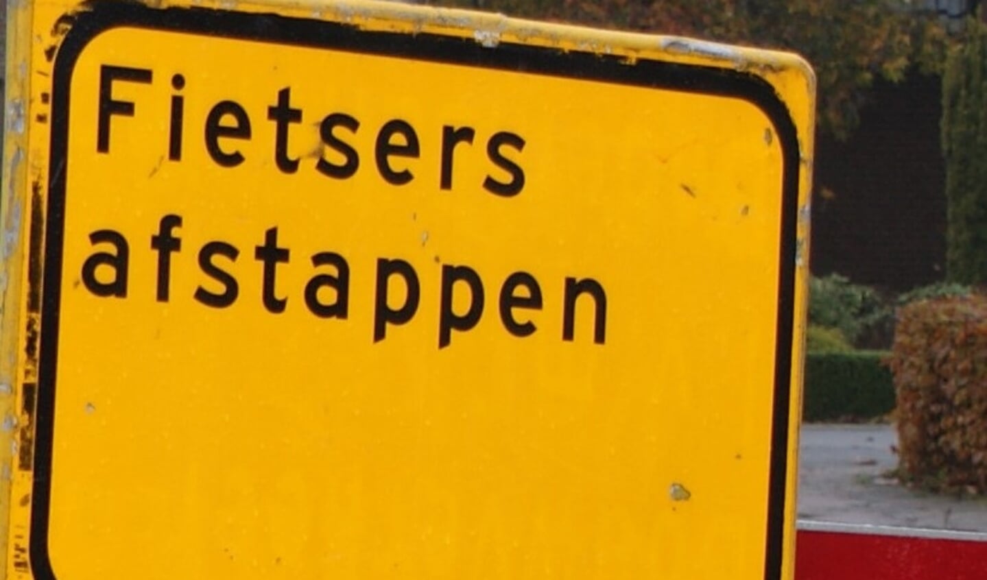 Het verkeer - ook fietsers - wordt omgeleid tijdens de werkzaamheden. Foto: PR