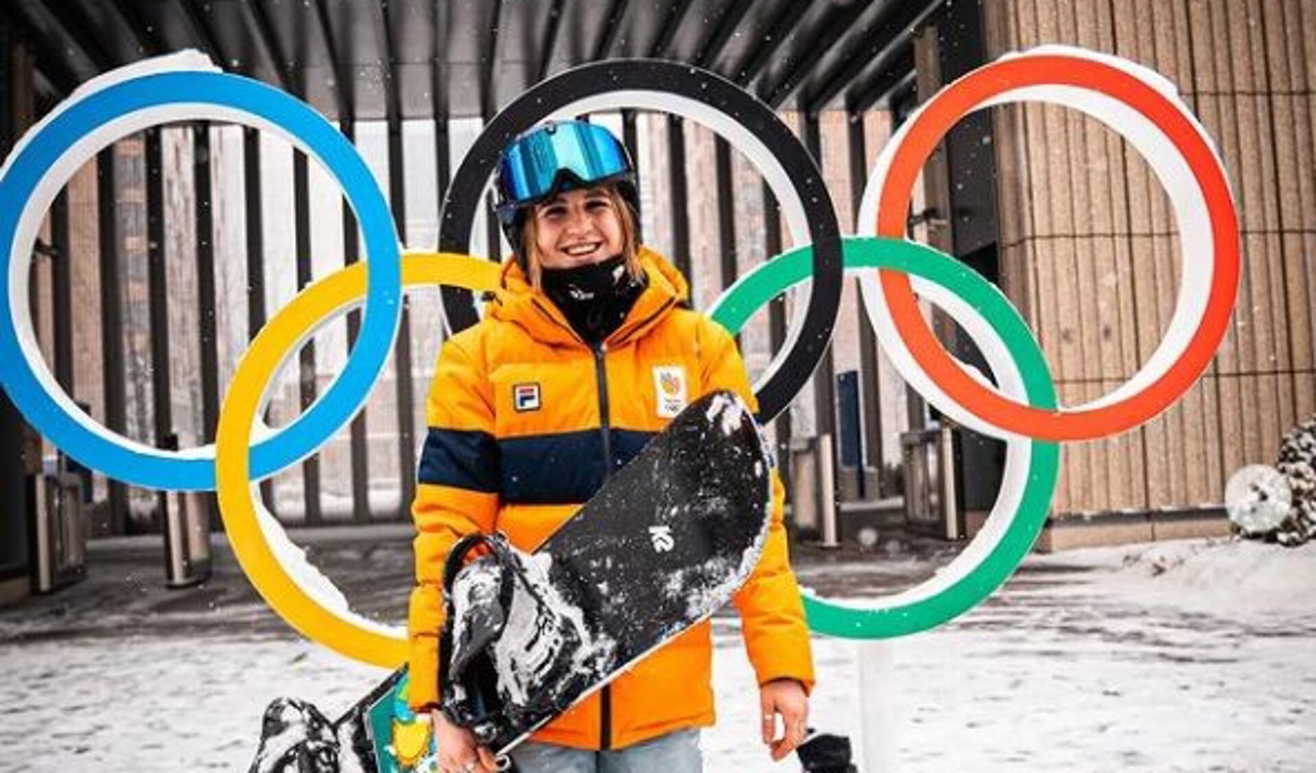 Melissa Peperkamp op de Olympische Spelen in Beijing. Foto: Instagram
