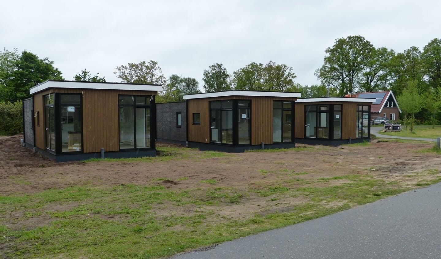 Kleine woningen, tiny houses, op de Haart in de gemeente Aalten. Foto: Bernhard Harfsterkamp