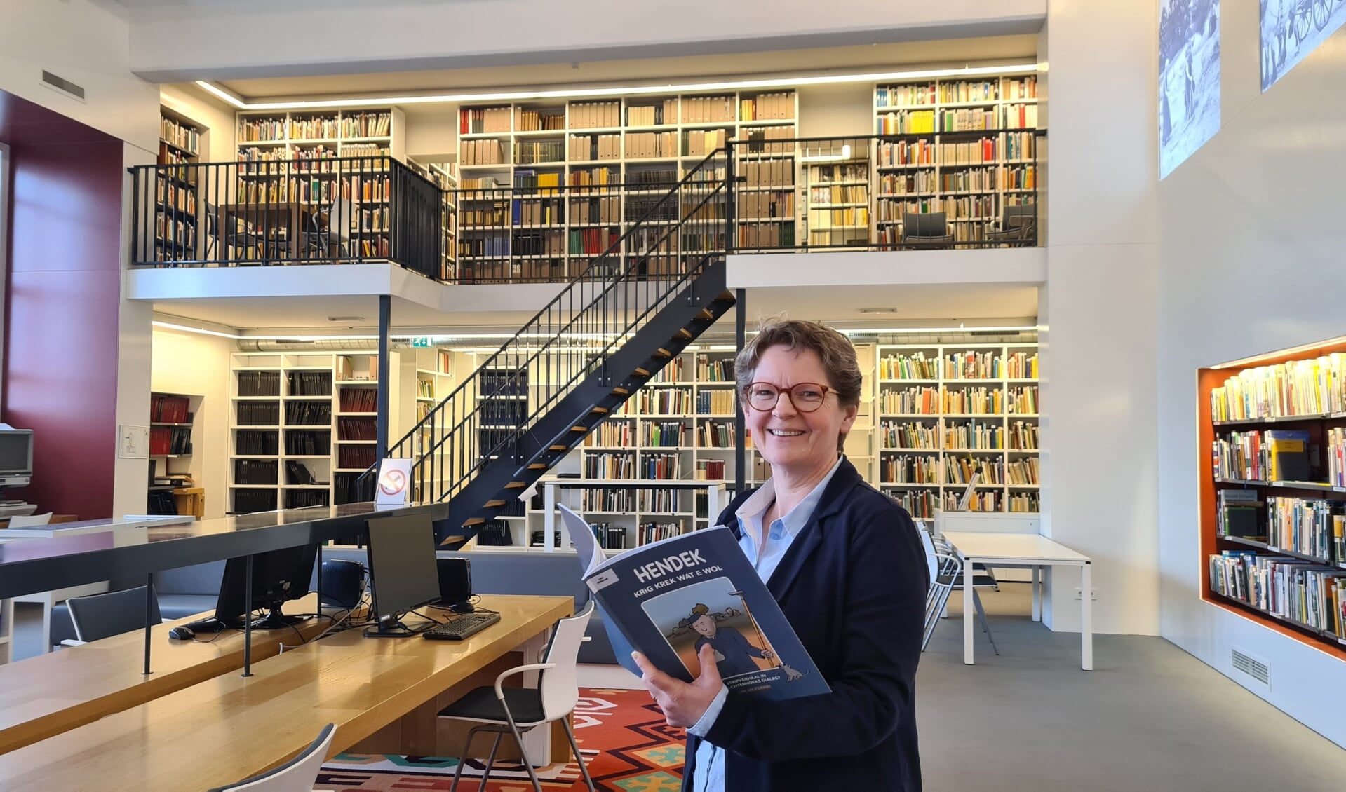 Boeken inde streektaal zijn populair weet weet Femia Siero, directeur van Erfgoedcentrum Achterhoek en Liemers. Foto: Marije Stomps