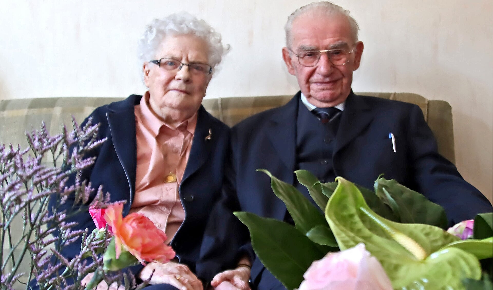 Albert en Hanna Pennings-Koskamp 65 jaar getrouwd. Foto: Jan Oberink