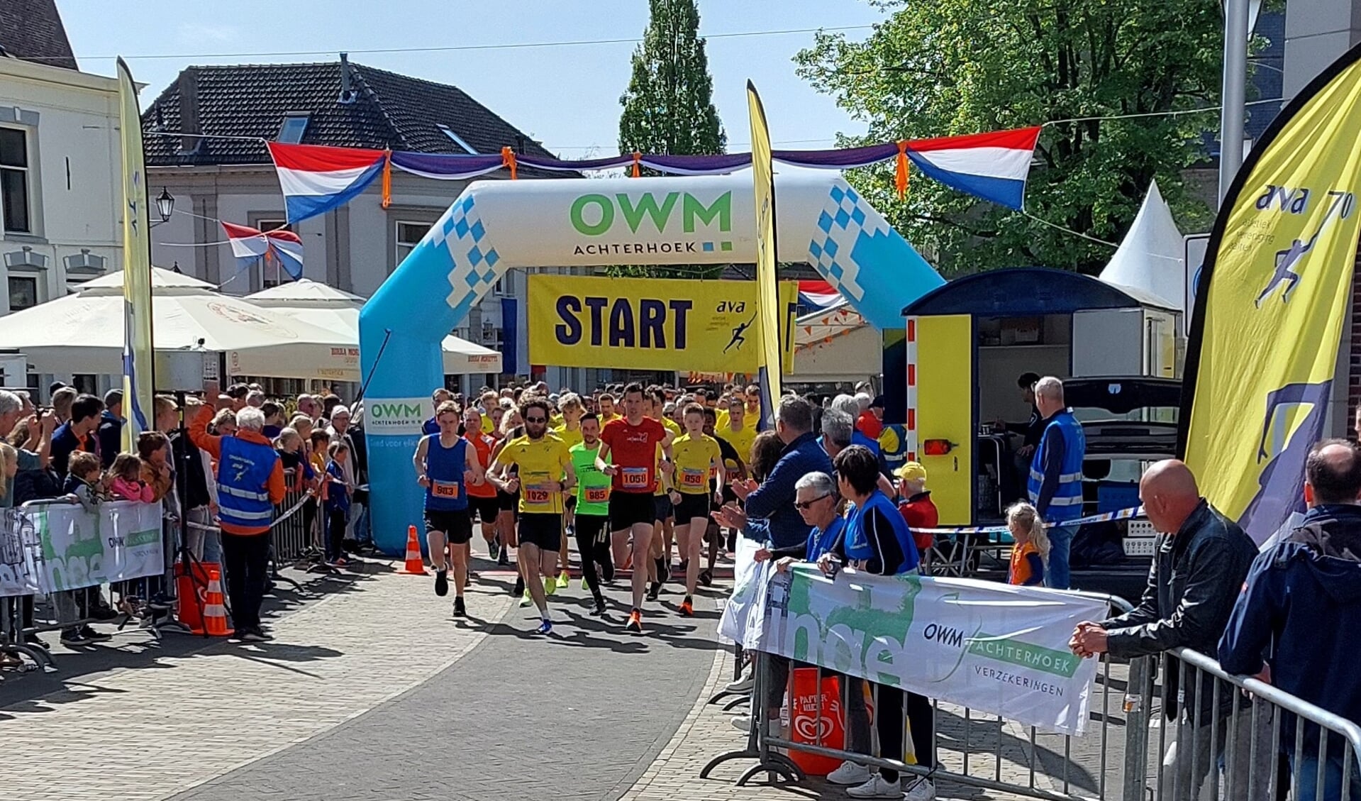 De start van de vijf kilometer op Koningsdag. Foto: PR