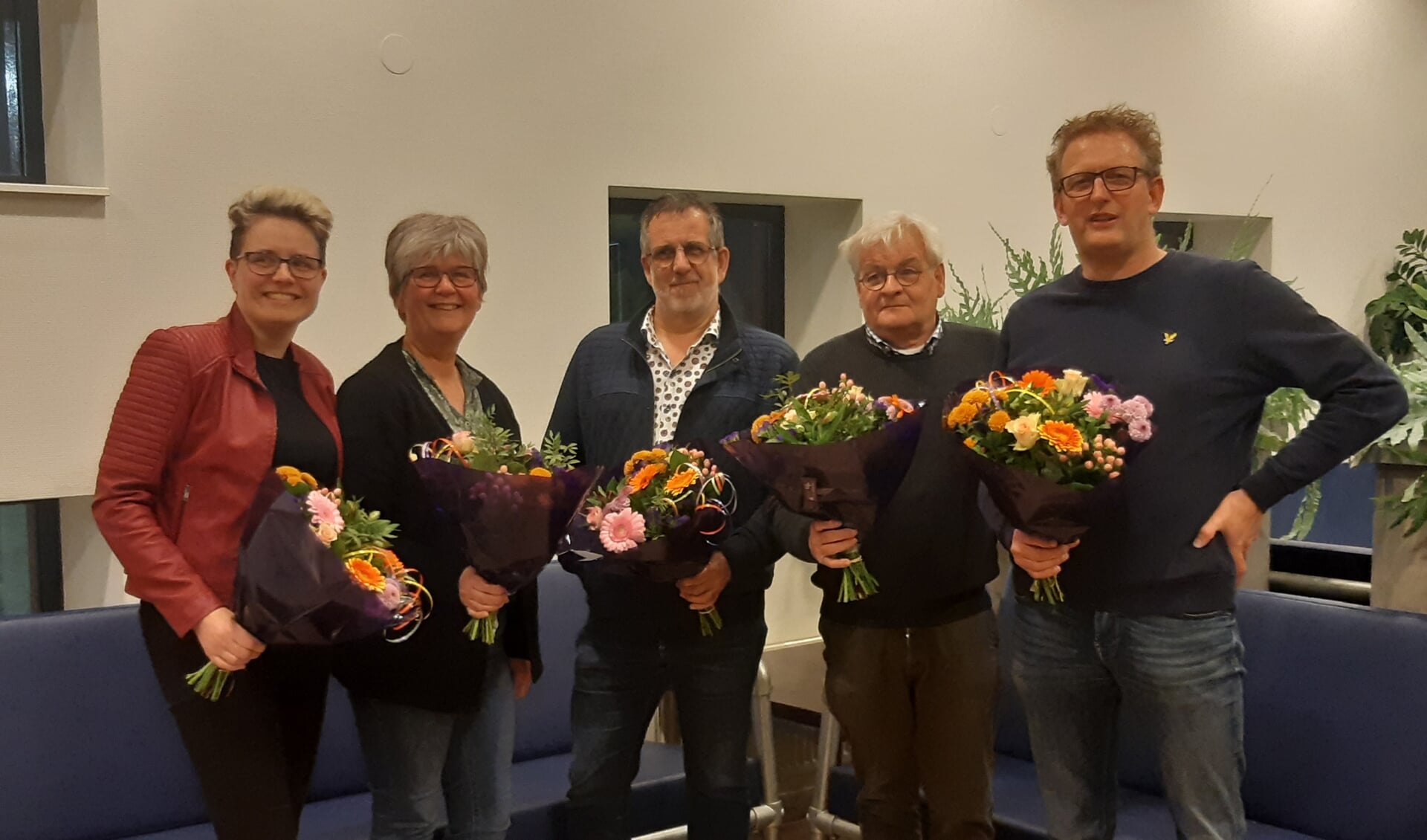 De jubilarissen van de EHBO Winterswijk. Foto: J. Bos