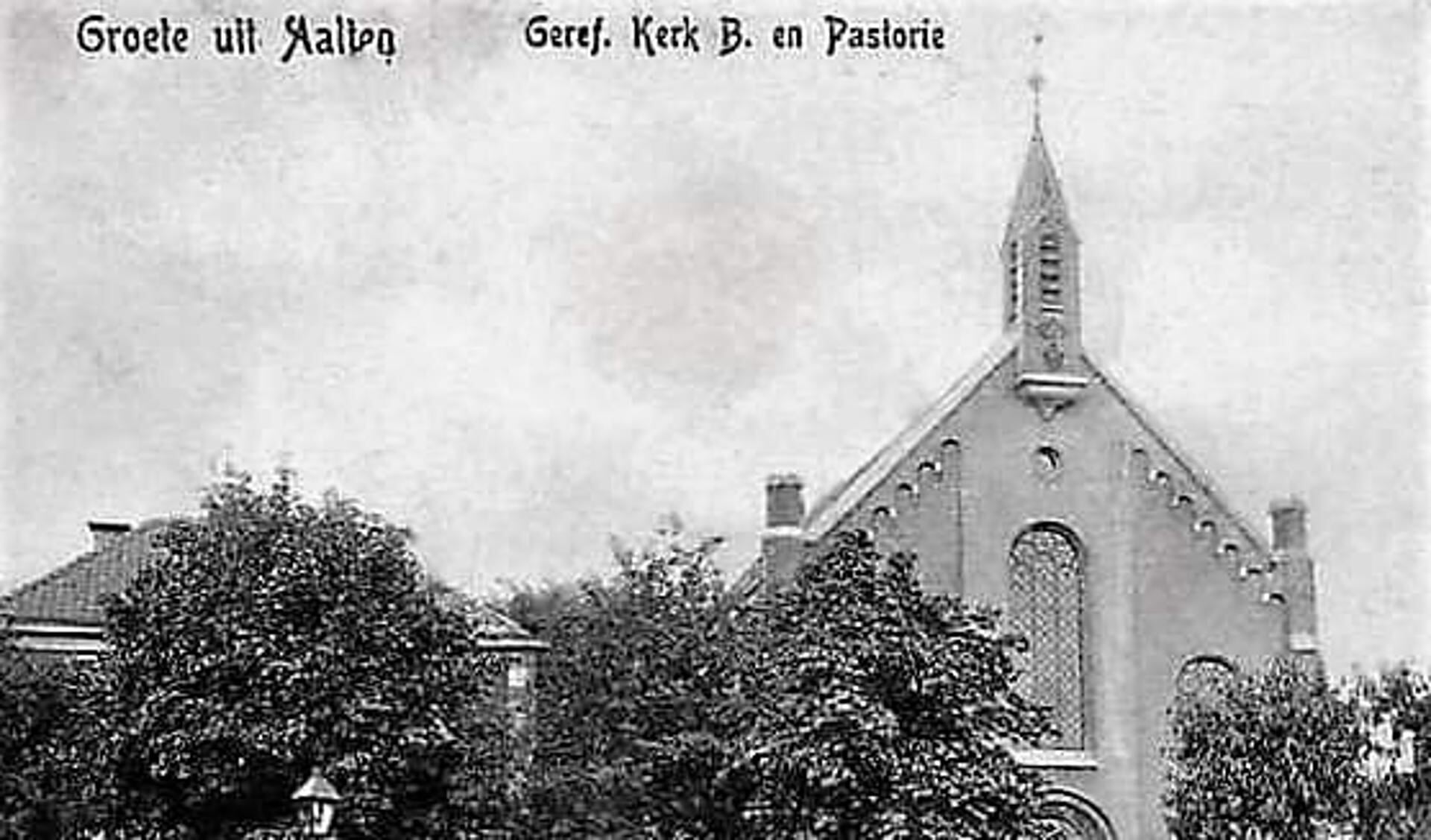 Westerkerk met pastorie, circa 1905. Foto: collectie Leo van der Linde