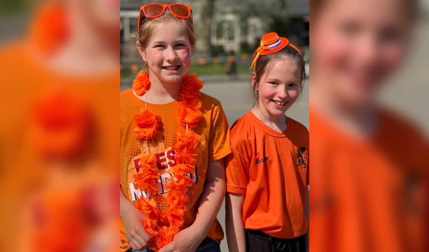 Het was Oranje-boven bij de viering van de Koningsspelen op OBS De Hofmaat. Foto: PR