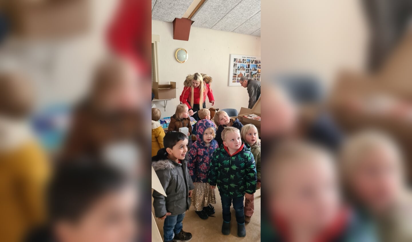 Verzamelpunt voor Oekraïne in de Voorde. Foto: Rien Wagenvoort