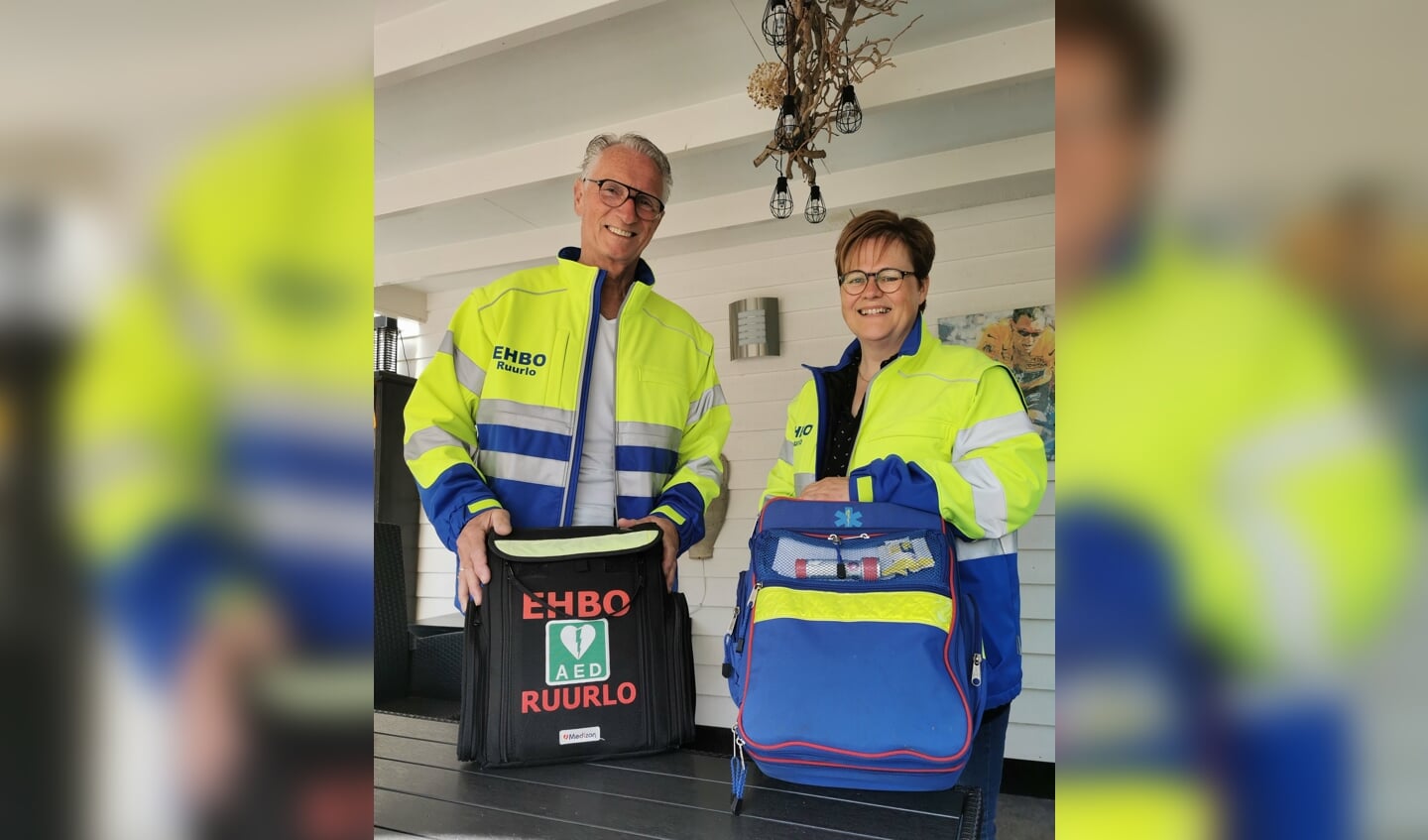 Henk Nijhof en Irma Brandwacht zijn blij dat de Ruurlose verenigingen weer een beroep op de EHBO doen. Foto: Jan Hendriksen 