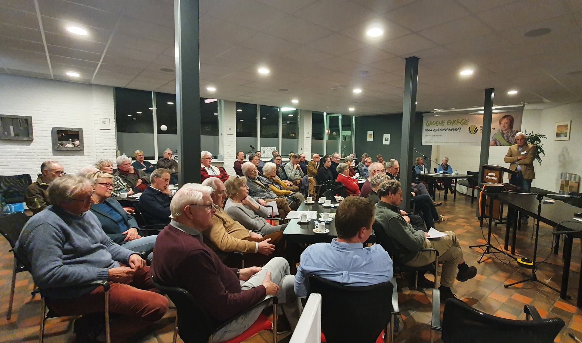 Bijeenkomst van de Energie Coöperatie Vorden in het Kulturhus. Foto: PR