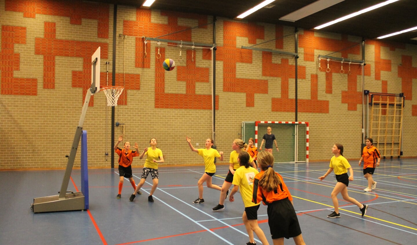 Het Needs Basketbaltoernooi voor jongens en meiden groep 7/8 in de Spilbroekhal. Foto: PR 