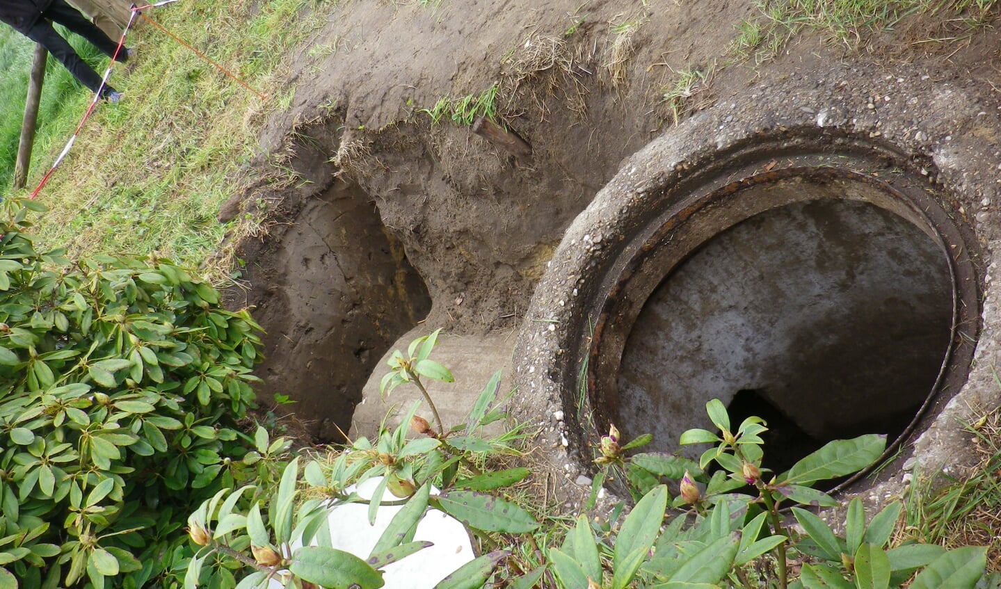 De put bleek te behoren tot een verdedigingsstelsel van bunkers rond Huis ’t Velde. Foto: Henk Derksen
