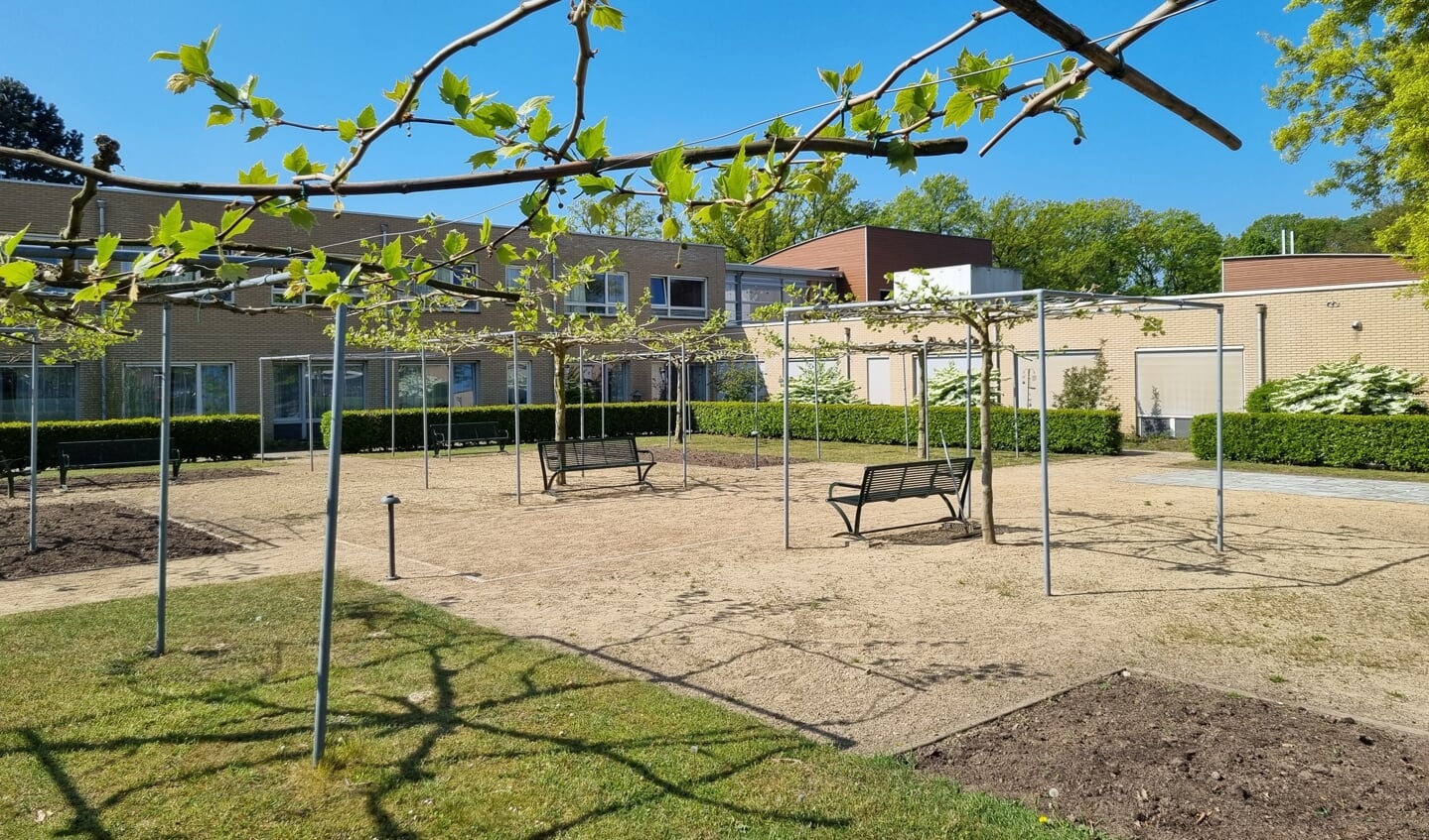 De nieuwe, omheinde binnentuin van De Bloesem. Foto: Rob Weeber