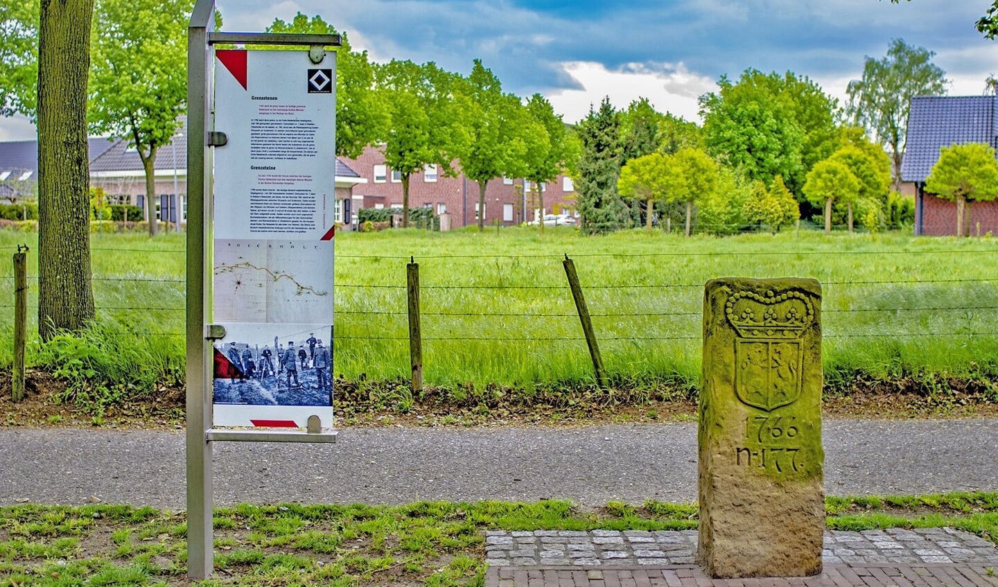 Historische grenspaal. Foto: Joop van Reeken