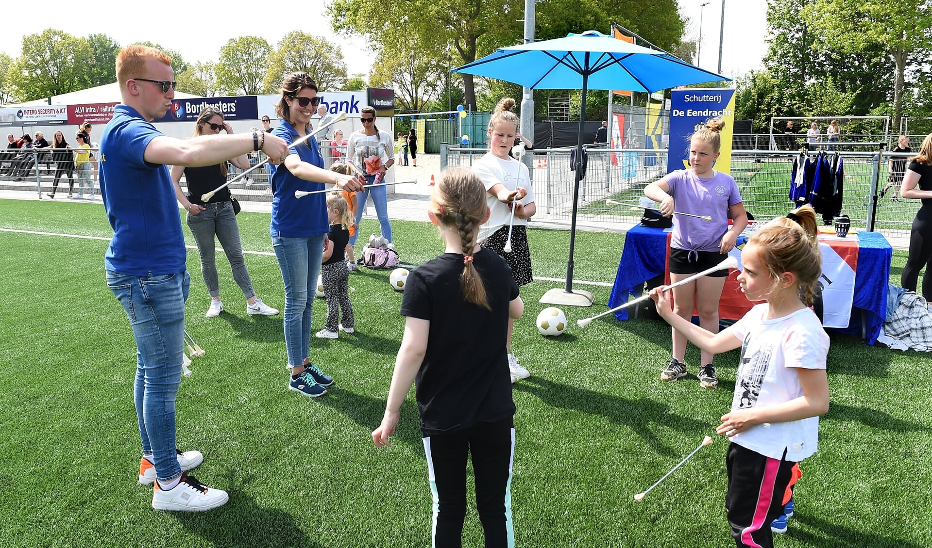 De Bevrijdingsspelen bij Concordia  Wehl bood een grote variatie aan activiteiten voor de jeugd. Foto: Roel Kleinpenning  