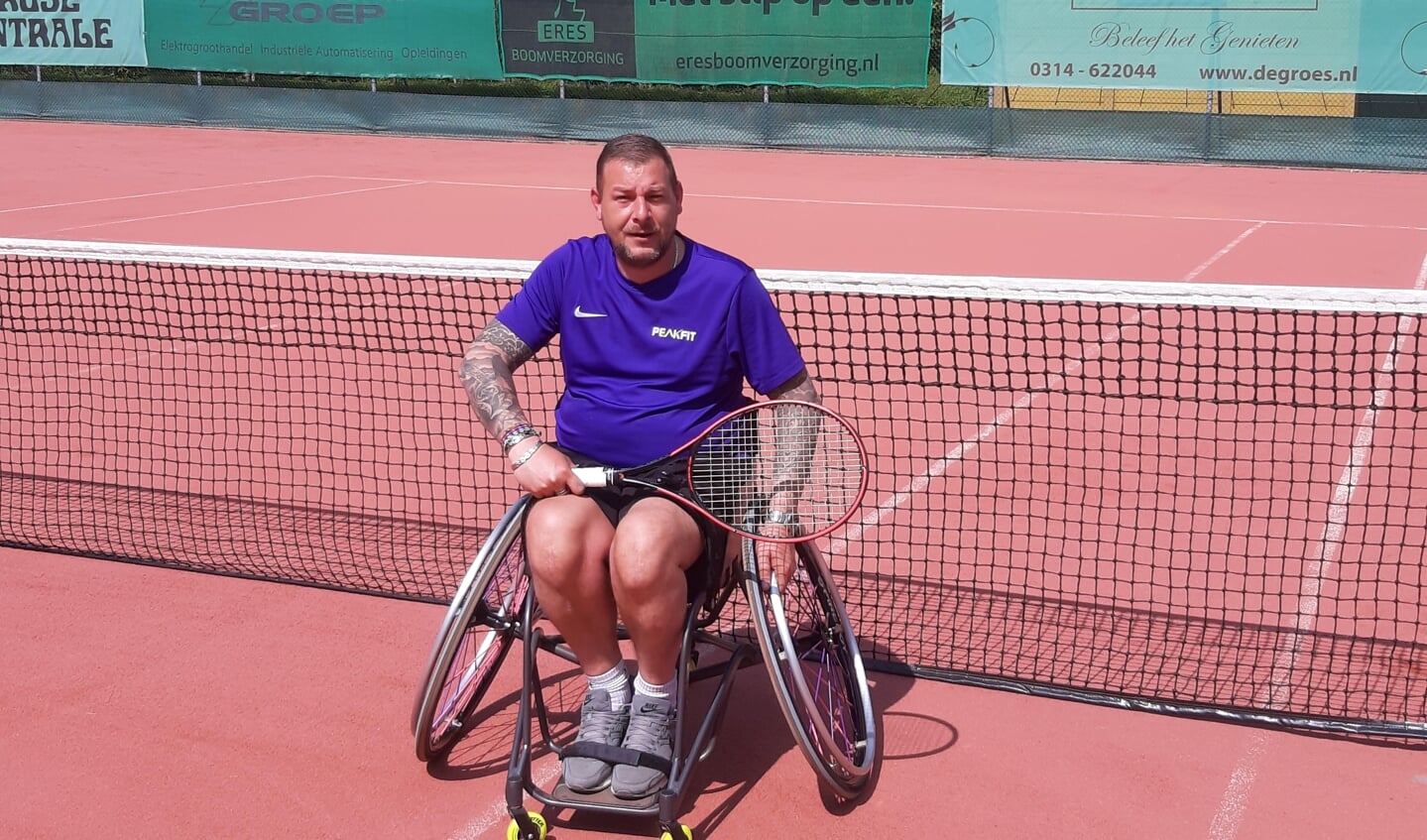 Roy Kusters gaat rolstoeltennis in de gemeente Bronckhorst stimuleren. Foto: Henk Voorend