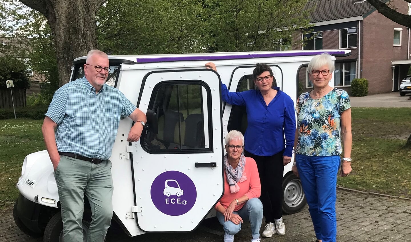 Het coördinatieteam van Electrocar Eibergen. Foto: PR