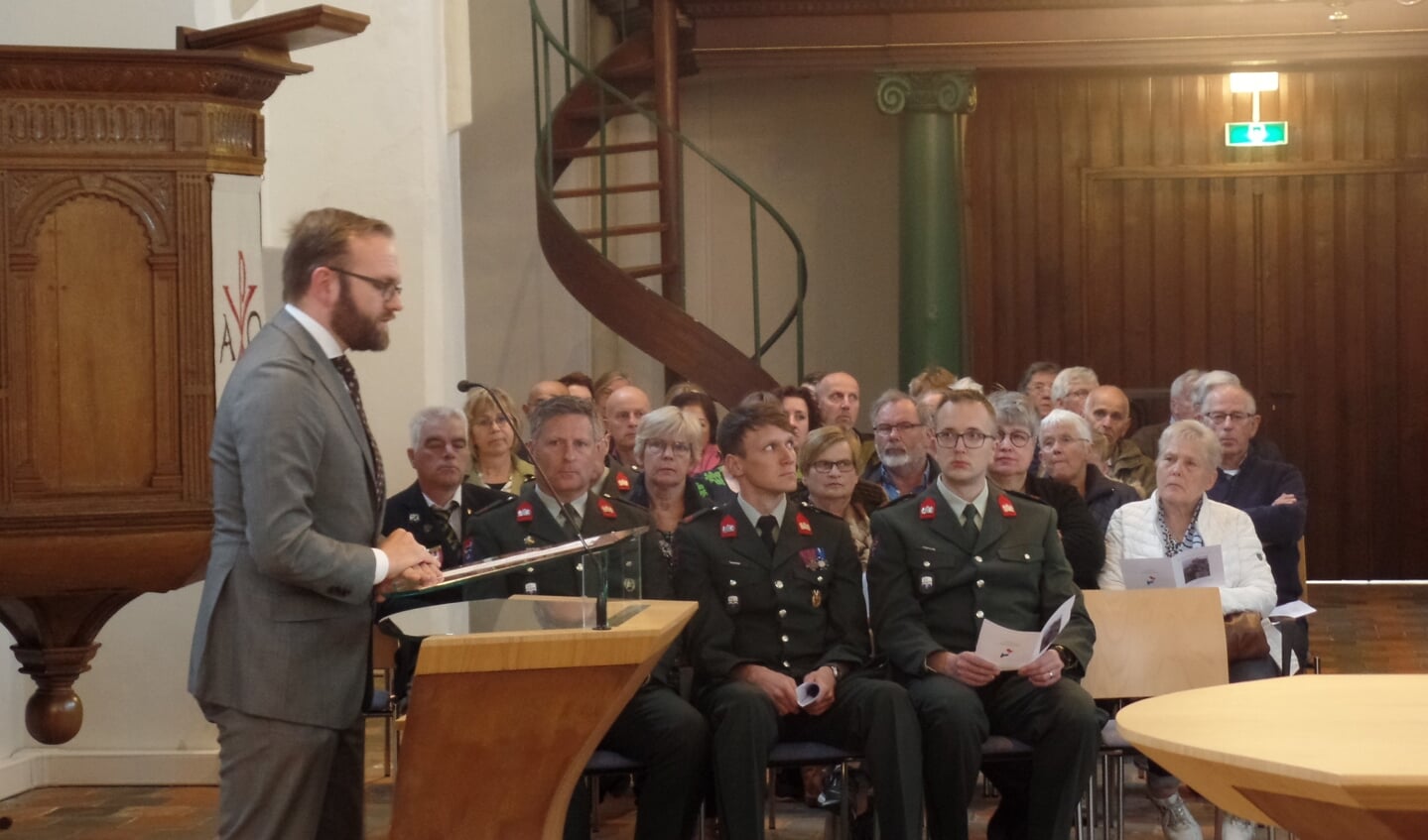 Namens de gemeente Berkelland sprak wethouder Gerjan Teselink tijdens de herdenkingsbijeenkomst in de Dorpskerk. 