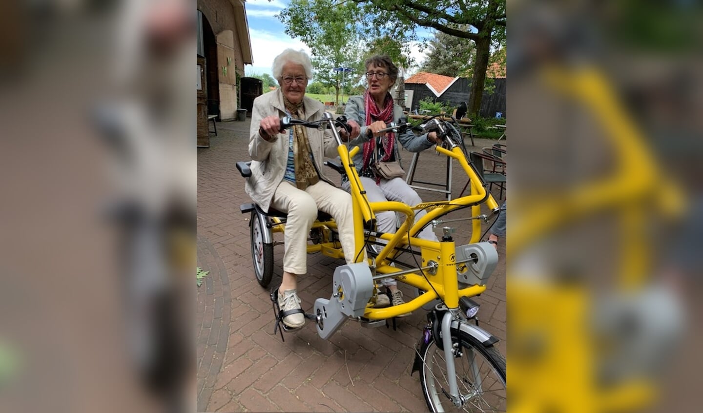 De nieuwe duo-fiets van de Zonnebloem. Foto: PR