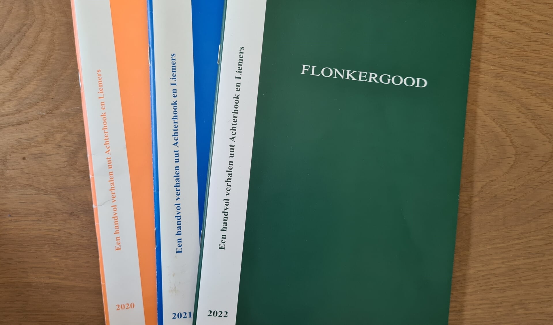 De laatste drie edities van Flonkergood. Foto:PR