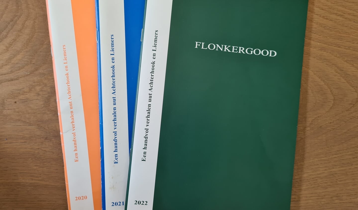 De laatste drie edities van Flonkergood. Foto:PR