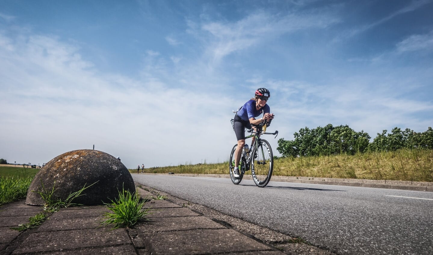 Ironman Triatlon van Mirjam Lammers, 180,2 kilometer fietsen. Foto: Eigen foto