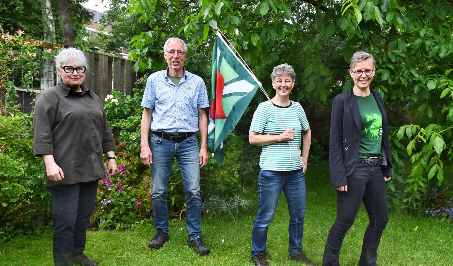 'Liefde voor het klimaat Achterhoek' met vlnr: Gerdie Derking, Ab Nijman, Ineke Hafkenscheid en Andra Weg. Foto: Roel Kleinpenning