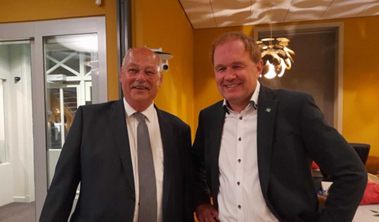 Martin Veldhuizen (links) met Gerbert Navis. Foto PR