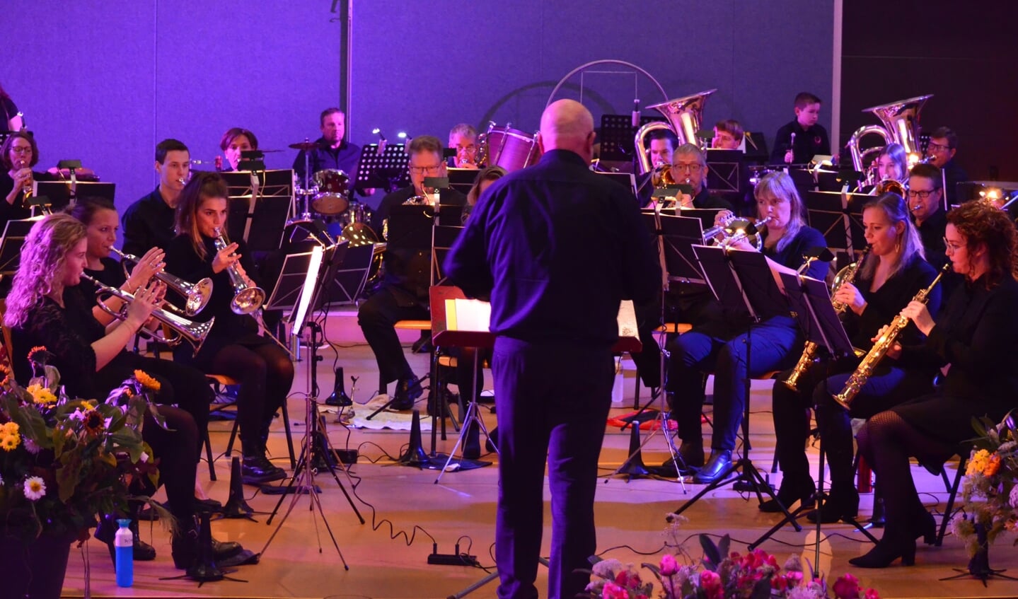 Fanfareorkest Crescendo IJzerlo tijdens een concert. Foto: PR