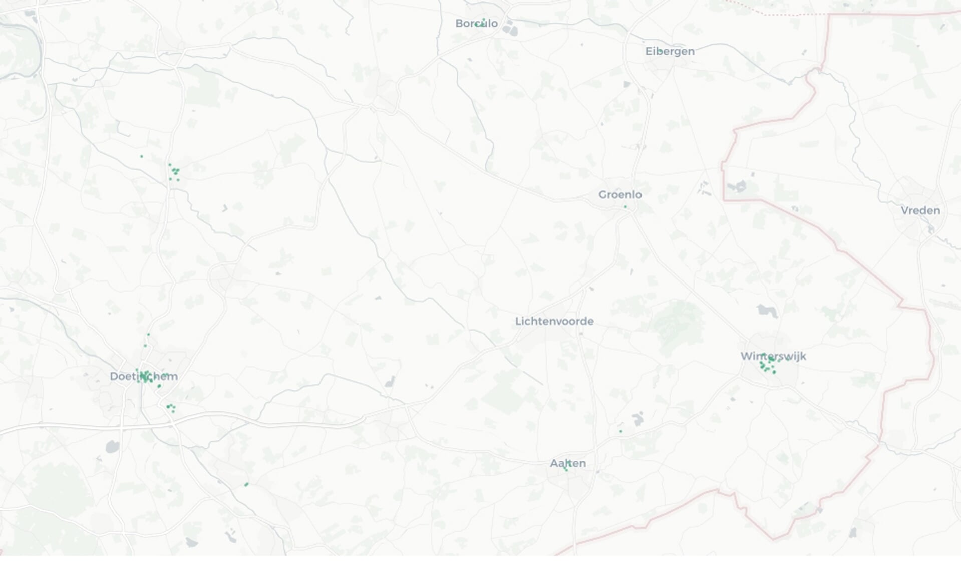 Op de website pointer.kro-ncrv.nl is een kaart te zien met onteigend Joods vastgoed. Beeld: website Pointer