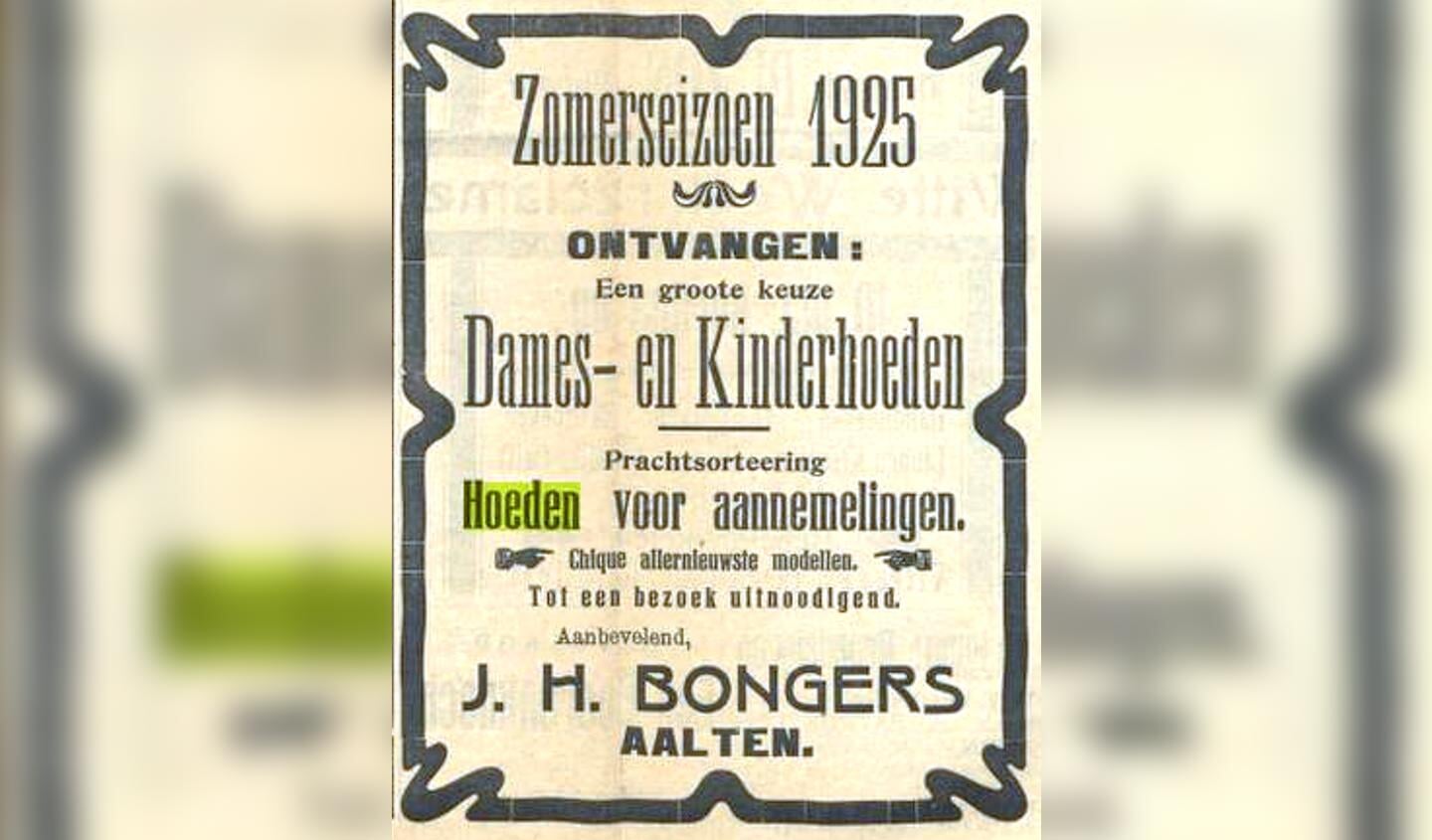 Bongers, dames- en kinderhoeden. Foto: collectie Leo van der Linde