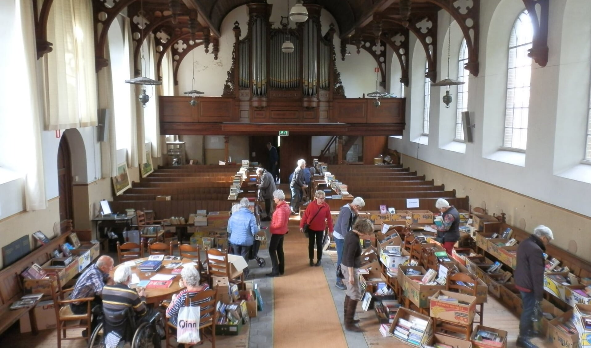 Boekenmarkt in de Antonius, ook dit jaar. Foto: PR