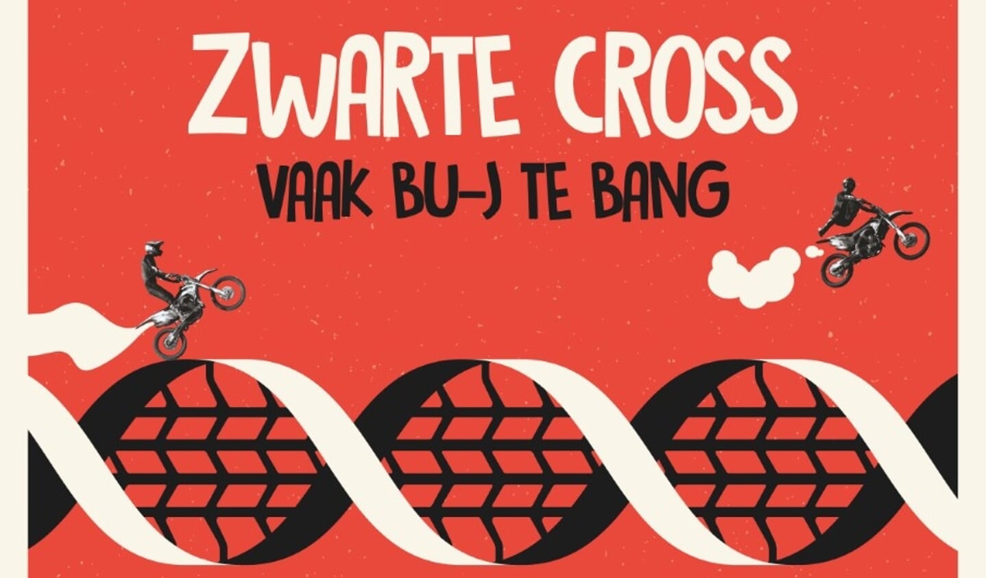 ‘Zwarte Cross: 'Vaak Bu'j te Bang’ is een film over een jongensdroom van twee vrienden. Over brullende motoren en gillende gitaren. Maar ook over het Achterhoeks ‘noaberschap’, (de grenzen van) humor, het afscheid van festivaldirectrice Tante Rikie en de liefde voor alles wat apart is. Beeld: PR