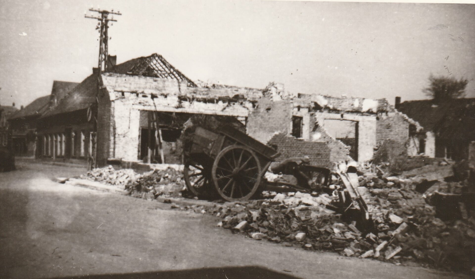 Aan het einde van de Tweede Wereldoorlog werd Dinxperlo getroffen door zware bombardementen. Foto: PR